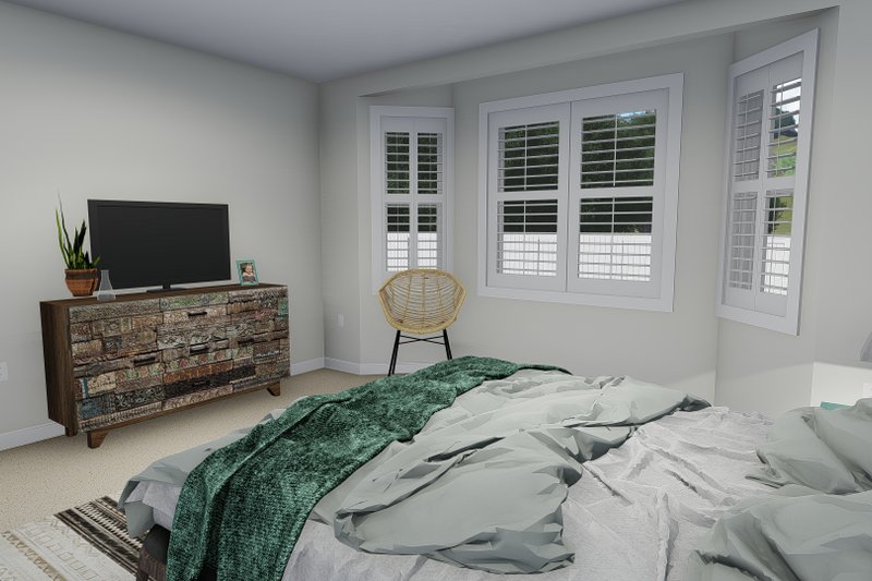 Architectural House Design - Interior - Master Bedroom for Ranch House Plan #1060-12 - 5 bed, 3.5 bath