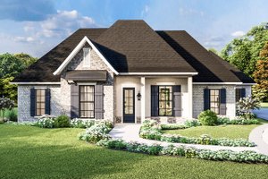 Country Exterior - Front Elevation Plan #406-9658