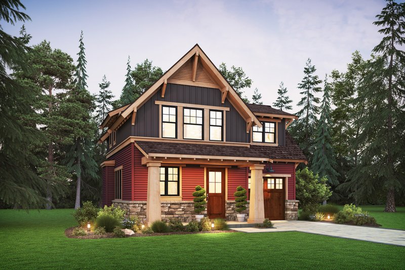 Dream House Plan - Cottage Exterior - Front Elevation Plan #48-1094