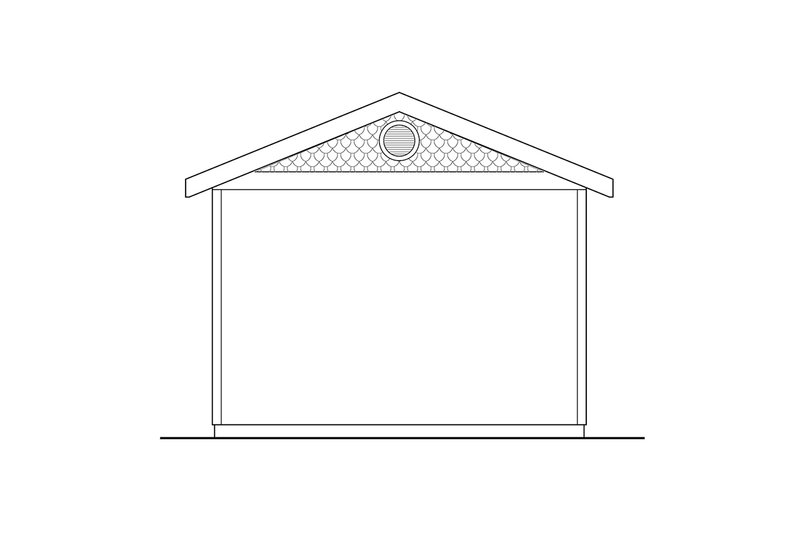 Home Plan - Exterior - Rear Elevation for Traditional House Plan #124-632, 0 bath