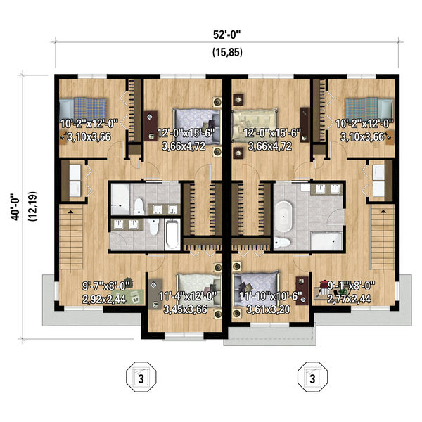 Dream House Plan - Farmhouse Floor Plan - Upper Floor Plan #25-4990