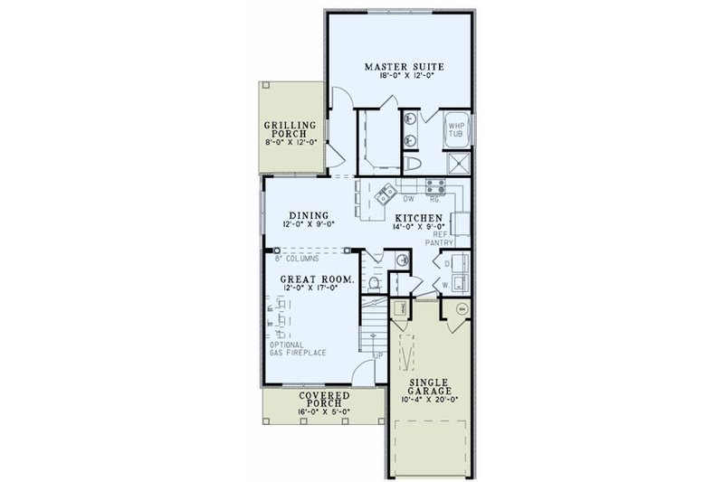 Dream House Plan - Floor Plan - Main Floor for Traditional House Plan #17-2436 - 4 bed, 3.5 bath