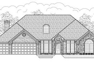 Traditional Exterior - Front Elevation Plan #65-454