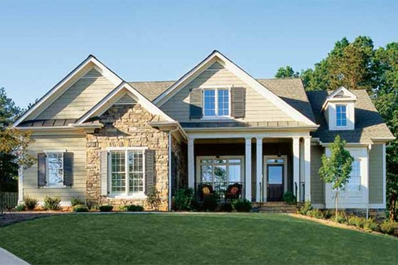 Exterior - Front Elevation 4 for Craftsman House Plan #927-917 - 3 bed, 2.5 bath