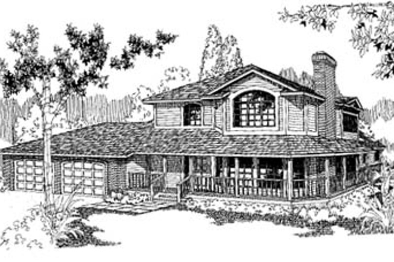 Dream House Plan - Traditional Exterior - Front Elevation Plan #60-147