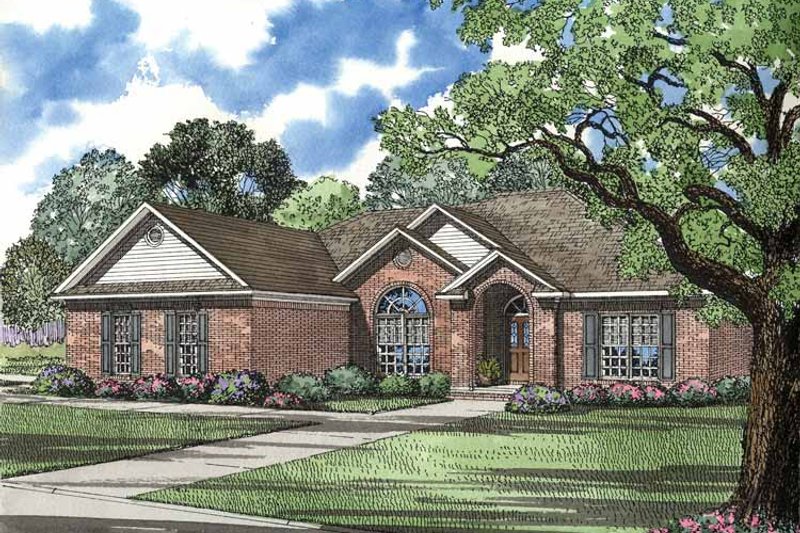 Dream House Plan - Ranch Exterior - Front Elevation Plan #17-2725