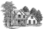 Country Style House Plan - 3 Beds 2.5 Baths 1811 Sq/Ft Plan #927-253 