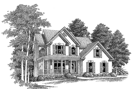Exterior - Front Elevation 3 for Country House Plan #927-253 - 3 bed, 2.5 bath