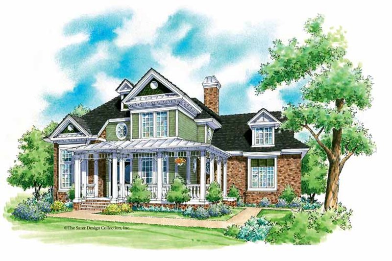 Dream House Plan - Victorian Exterior - Front Elevation Plan #930-203
