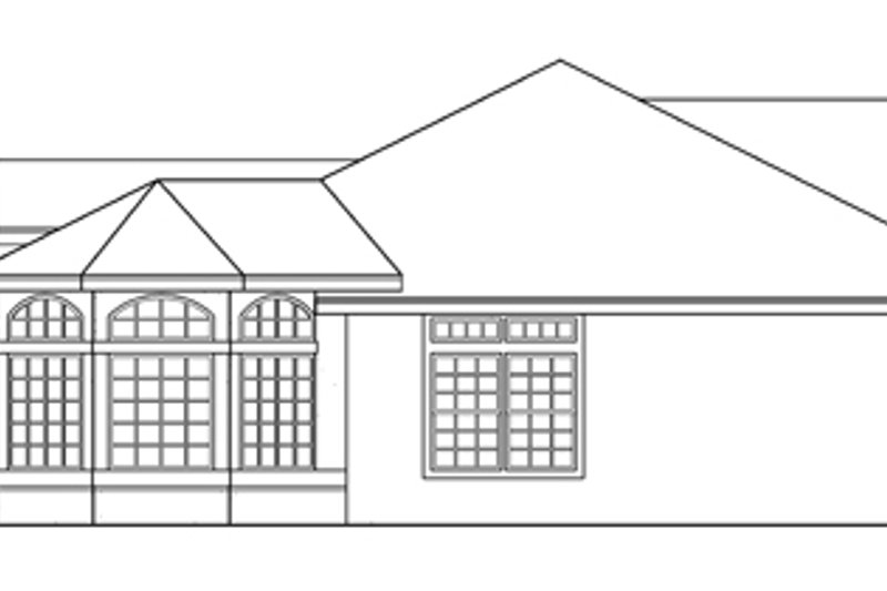 Home Plan - Exterior - Other Elevation 1 for Mediterranean House Plan #124-432 - 3 bed, 2 bath