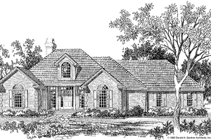 Ranch Exterior - Front Elevation Plan #929-89
