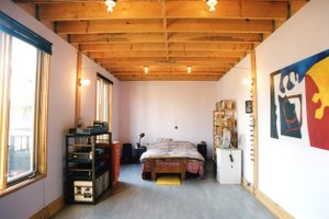 Modern design, 2 story studio loft design, living area