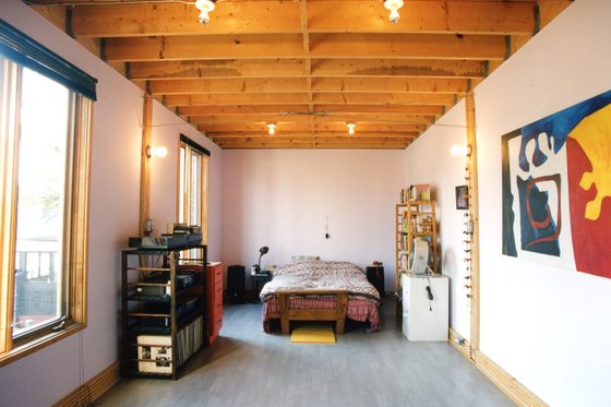 Modern design, 2 story studio loft design, living area