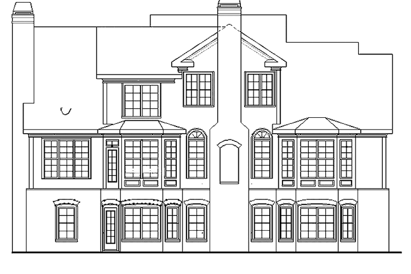 Home Plan - Exterior - Rear Elevation for Country House Plan #927-878 - 4 bed, 2.5 bath