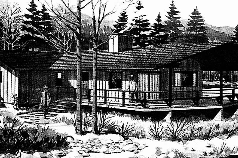 Home Plan - Contemporary Exterior - Front Elevation Plan #320-803