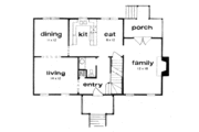 Bungalow Style House Plan - 3 Beds 2.5 Baths 1656 Sq/Ft Plan #36-283 