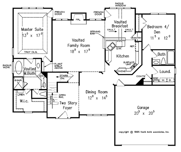 Architectural House Design - Traditional Floor Plan - Main Floor Plan #927-70