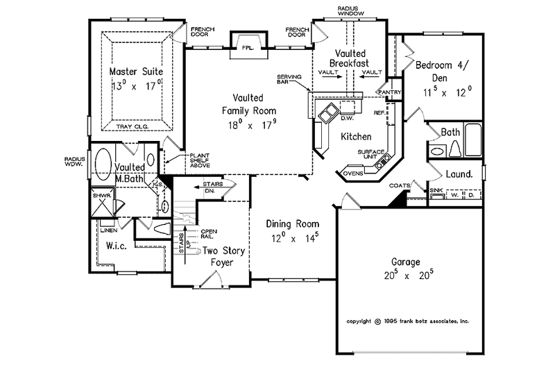 Home Plan - Floor Plan - Main Floor for Traditional House Plan #927-70 - 4 bed, 3 bath