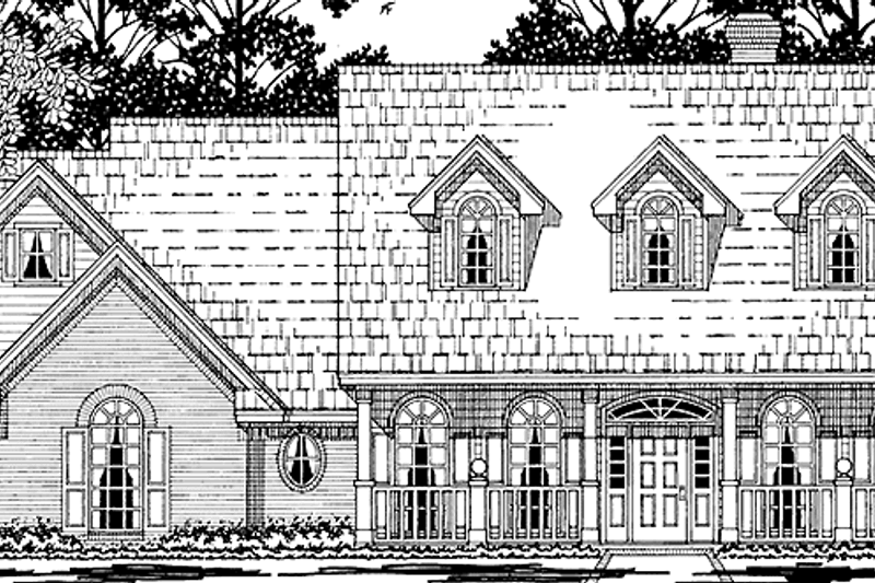 House Plan Design - Country Exterior - Front Elevation Plan #42-619