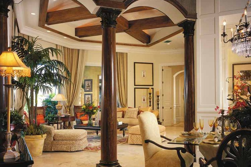 Architectural House Design - Interior - Family Room 1 for Mediterranean House Plan #930-311 - 4 bed, 5.5 bath