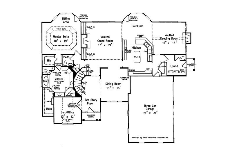 House Design - Floor Plan - Main Floor for Traditional House Plan #927-673 - 4 bed, 3.5 bath