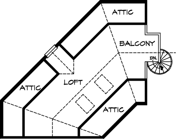 Home Plan - Country Floor Plan - Upper Floor Plan #140-180