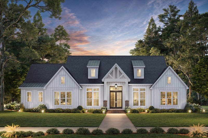 Dream House Plan - Exterior - Front Elevation 4 for Farmhouse House Plan #430-408 - 3 bed, 3.5 bath