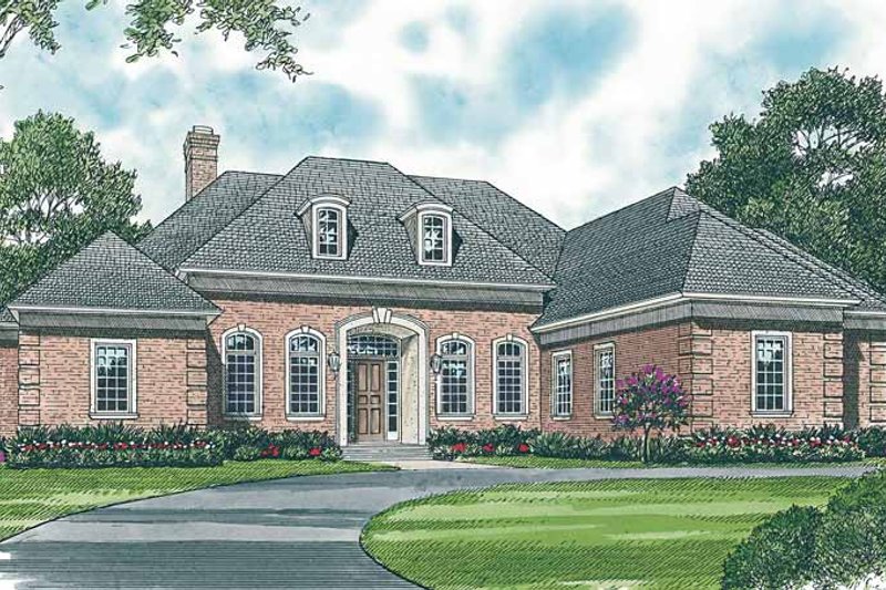 Dream House Plan - Country Exterior - Front Elevation Plan #453-438