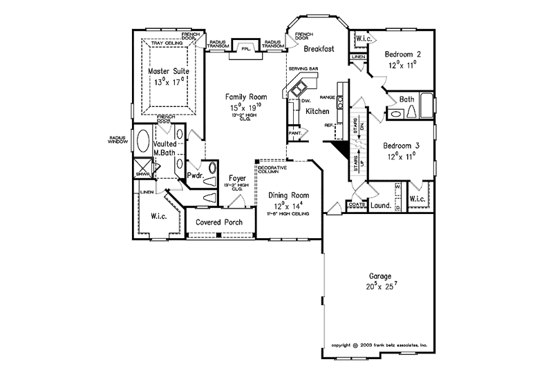 Home Plan - Floor Plan - Main Floor for Country House Plan #927-911 - 3 bed, 2.5 bath