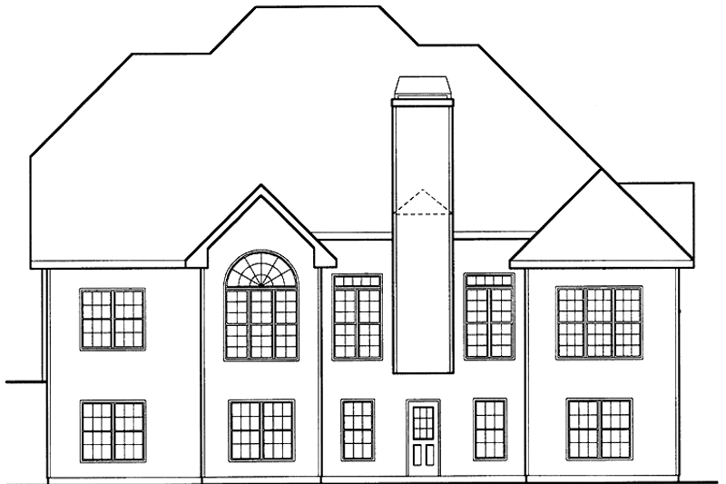 Home Plan - Exterior - Rear Elevation for Traditional House Plan #927-70 - 4 bed, 3 bath