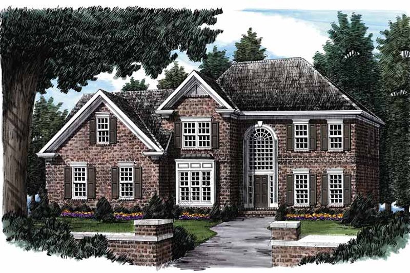 Dream House Plan - Traditional Exterior - Front Elevation Plan #927-61