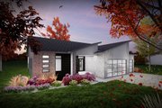 Modern Style House Plan - 3 Beds 2 Baths 1501 Sq/Ft Plan #70-1527 