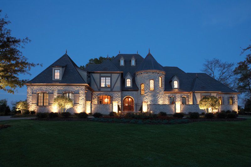 House Plan Design - Exterior - Front Elevation 6 for European House Plan #453-609 - 7 bed, 7.5 bath