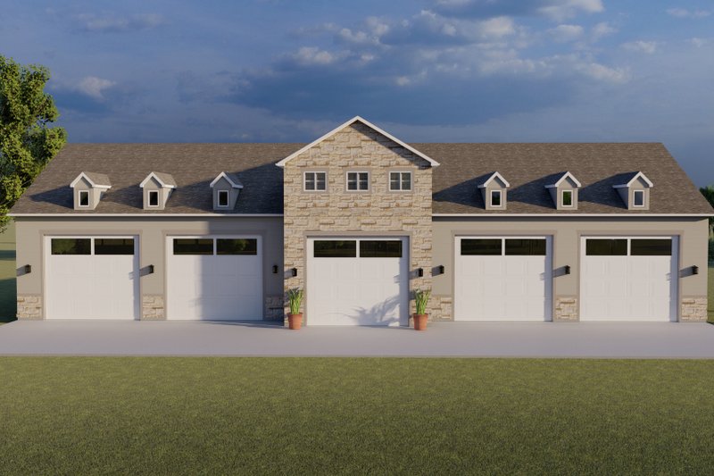 Dream House Plan - Barndominium Exterior - Front Elevation Plan #1060-83