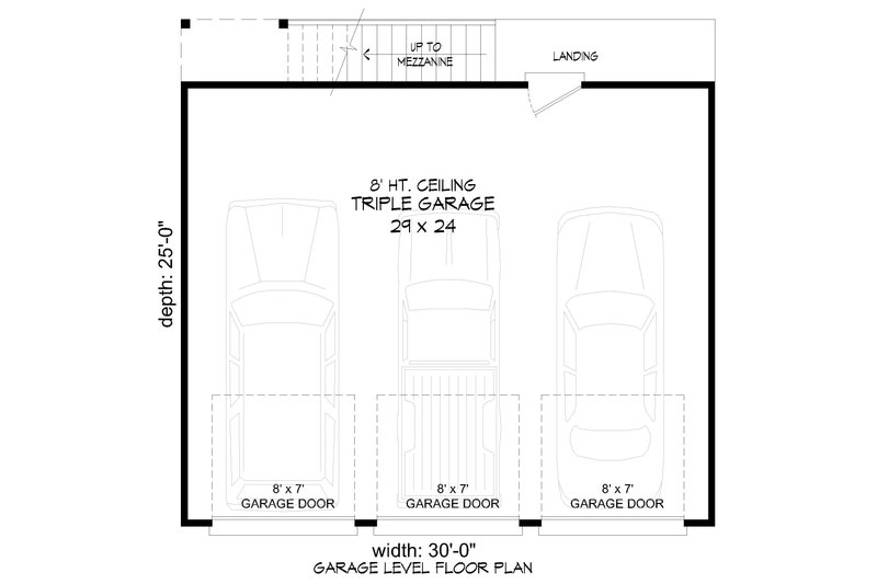House Blueprint - Floor Plan - Main Floor for Traditional House Plan #932-442, 0 bath