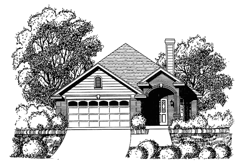 House Plan Design - Traditional Exterior - Front Elevation Plan #40-500