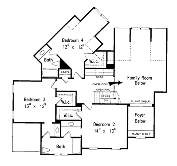 Dream House Plan - Country Floor Plan - Upper Floor Plan #927-855