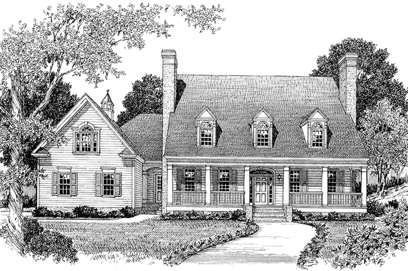 Home Plan - Classical Exterior - Front Elevation Plan #453-311