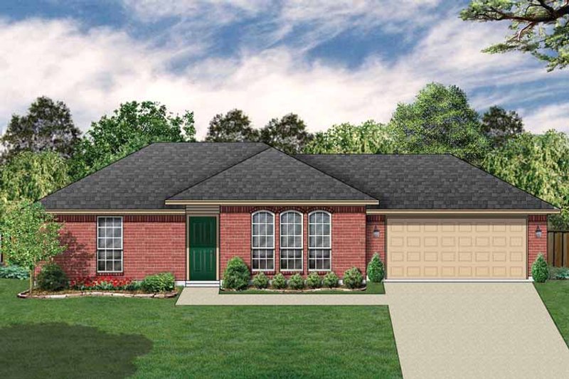 Architectural House Design - Ranch Exterior - Front Elevation Plan #84-656