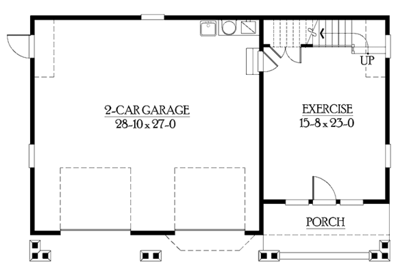 Architectural House Design - Craftsman Floor Plan - Main Floor Plan #132-283