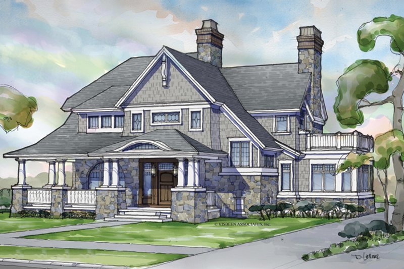 Architectural House Design - Craftsman Exterior - Front Elevation Plan #928-239