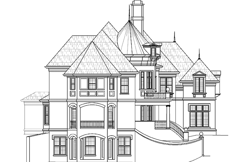 Home Plan - Exterior - Other Elevation 3 for Country House Plan #119-409 - 5 bed, 4 bath