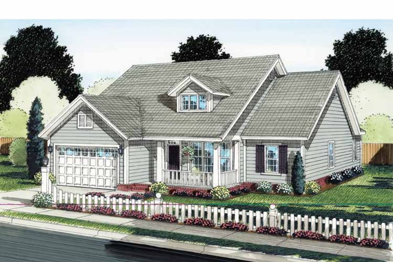 Dream House Plan - Exterior - Front Elevation 3 for Traditional House Plan #513-2125 - 4 bed, 2 bath