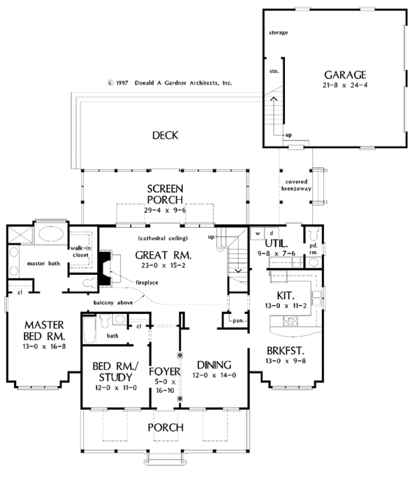 Country Floor Plan - Main Floor Plan #929-345
