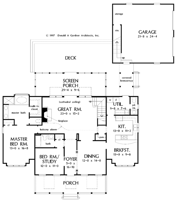 Dream House Plan - Country Floor Plan - Main Floor Plan #929-345