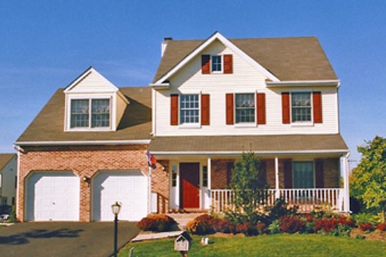 Exterior - Front Elevation 3 for Country House Plan #1053-21 - 3 bed, 2.5 bath