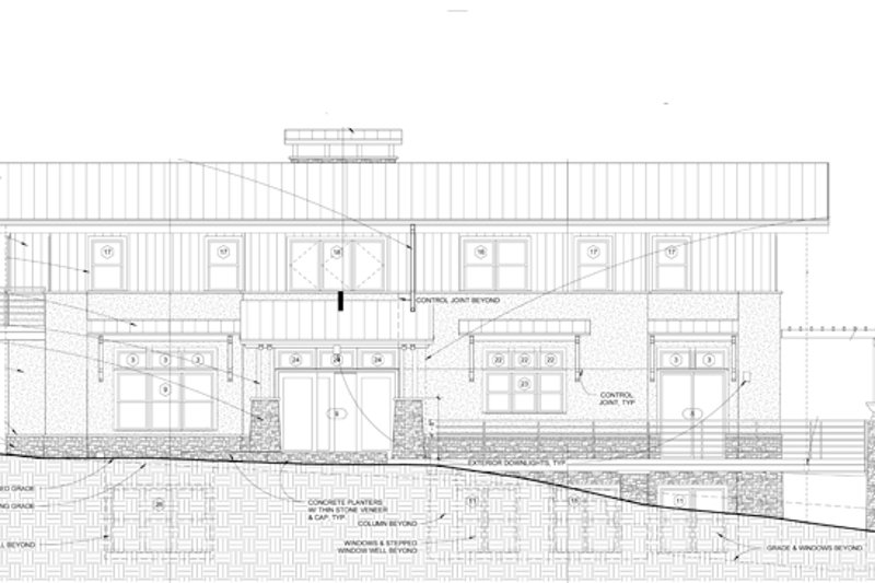 Architectural House Design - Right Side Elevation