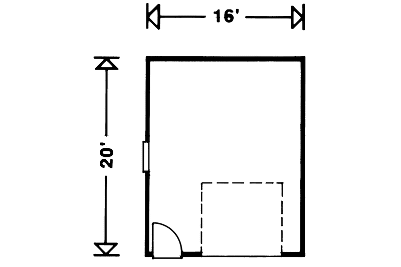 Dream House Plan - Floor Plan - Main Floor for Colonial House Plan #47-1065, 0 bath