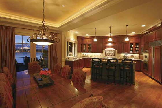 Interior - Dining Room for Craftsman House Plan #132-485 - 4 bed, 4.5 bath