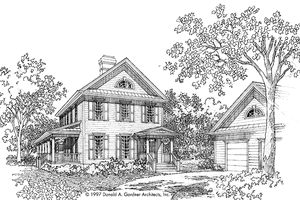 Classical Exterior - Front Elevation Plan #929-285